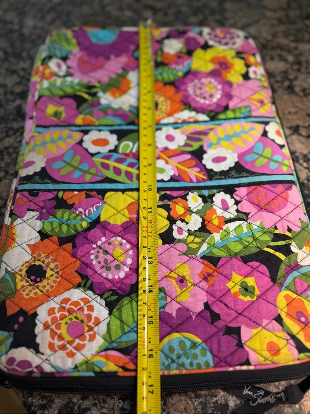 Vera Bradley Multicolor Floral Quilted Laptop Sleeve